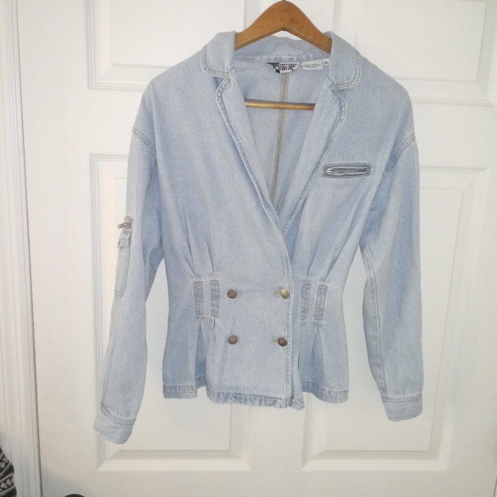 Vintage Together denim peplum jacket